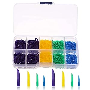 800pcs Disposable Dental Diastema Wedges 4 Sizes Plastic Interdental Fixing Wedges