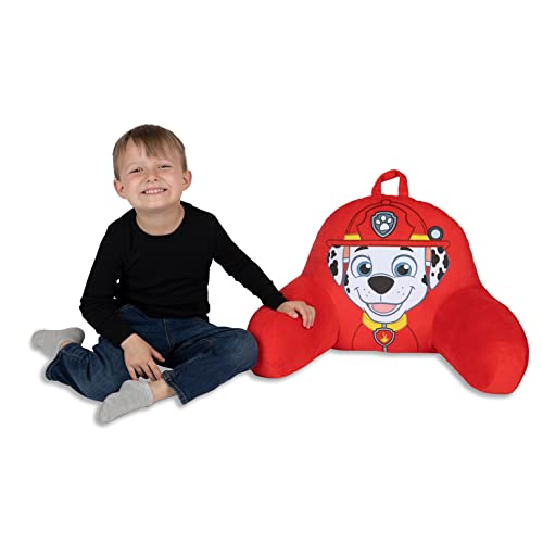 Paw Patrol Marshall Kids Back Resting Pillow For Reading And Watching Tv – Bed Rest Pillow With Arms To Lounge With Comfortable Back Support – Great For The Bed Or Couch #TOP7