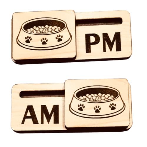 Pet BOWL AM | PM Feed EZSlide Tracker for Dog or Cat (Adhesives)