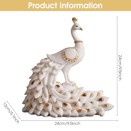 Statue de paon design : sublimez un meuble vide avec cette sculpture - 6