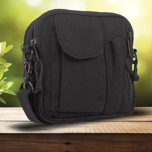 Rothco Excursion Organizer Shoulder Bag – Canvas Crossbody EDC Travel Bag 2L Storage3