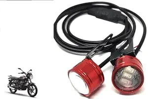 Red Colour 6 Led Strobe Light for Bike | Warning Emergency Police Light | Motorcycle Strobe Light | Compatible with Bajaj CT 125 X