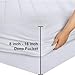 Utopia Bedding Quilted Fitted Mattress Pad, Twin Size, Elastic Fitted Mattress Topper Protector and Cover with Deep Pocket Stretches up to 16 Inches, Machine Washable (White)