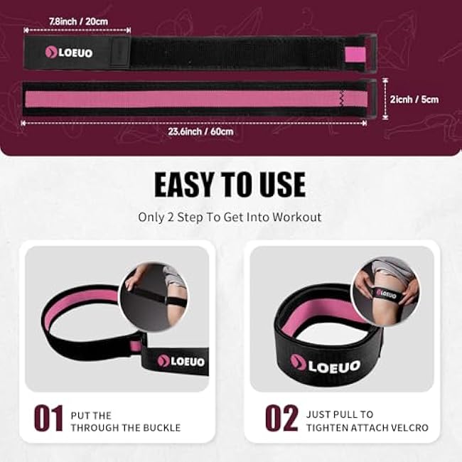 Booty Bands for Working Out Glutes, Adjustable Blood Flow Restriction Bands with Non Slip for Workout Butt & Thigh Building, Occlusion Bands for Women and Men Glutes Easy to Carry