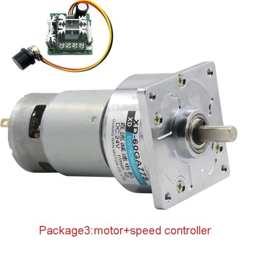 Moteur à engrenages CC 60GA775 couple élevé et aimant durable - 4