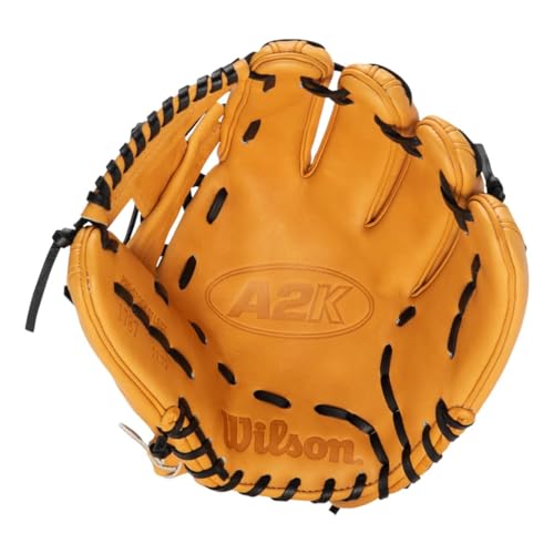 Foto von WILSON Unisex-Erwachsene A2K 1787 Infield Baseballhandschuh, Vintage Tan/Schwarz, 11.75