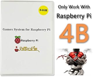 BeiErMei Raspberry Pi 4B Game System, Retropie 4.5.1 Preloaded 64GB Games Plus Data