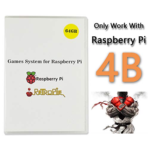 BeiErMei Raspberry Pi 4B Game System, Retropie 4.5.1 Preloaded 64GB Games Plus Data