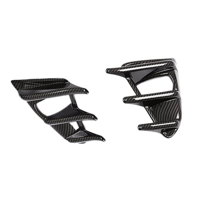 Front Bumper Fog Light Cover Fog Light Bezel Covers Fog Lamp Grille For Toyota for GT86 2017-2019 (Color : Carbon Fiber Pattern)