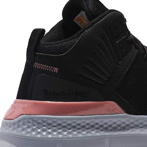 Timberland PRO Timberland PRO Women's Setra Mid Composite Safety Toe Industrial Athletic Work Shoe, Black/Grey/Rose-2024 NEW, 8 M US