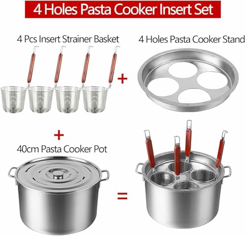 Casserole à pâtes avec panier-passoire pour éviter les brûlures - 3