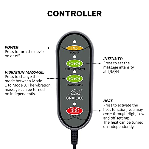 Snailax 3-In-1 Foot Warmer & Back Massager And Foot Massager With Heat, Foot Heater With Vibration Massage And 2 Settings Heat, Feet Warmers Massager For Foot,Leg,Back Relief #TOP7