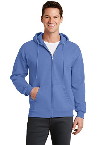 Moletom masculino com capuz Port & Company clássico e leve