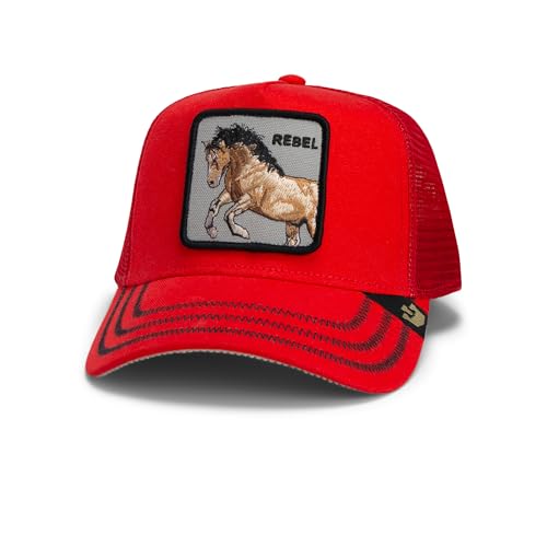 Goorin Bros. Core Duck Canvas Collection Trucker Mütze für Damen und Herren, Rot (Der Wilde Westen), Einheitsgröße, Unisex, Rot (Der Wilde Westen), Einheitsgr��e