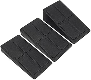 3 PCS Squat Wedge Block, 8.5°, 8.5°, 17° EPP Anti-Slip Slant Board, Sport Exercise Yoga Balance Boards for Calf Leg Knee Extender, Black