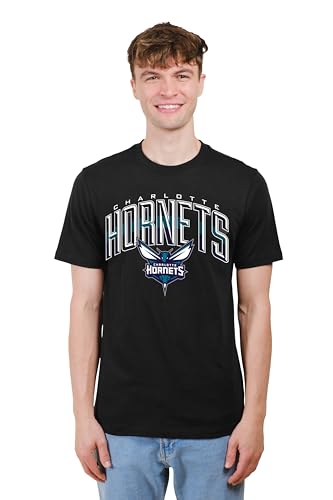 Ultra Game Arched Plexi Short Sleeve tee Shirt Camiseta de Manga Corta con plexiglás arqueado para Hombre, Negro, L