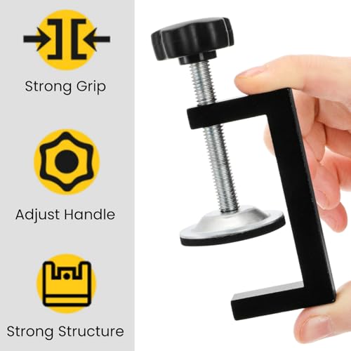 Nagpew 8 Piece Metal C Clamps, 2 Inch Heavy Duty G Clamp for Woodworking, Small Adjustable Metal Desk Fence Cabinet Clip for Assembly, Gluing, Welding, Metalworking, Mounting - Image 3