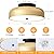 ONESMING Dimmable LED Ceiling Light Fixture, 2700K-6000K 5CCT Modern Mid-Century Semi Flush Mount Ceiling Light, Gold Close to Ceiling Lamp for Kitchen, Laundry Room, Bedroom, Hallway, 11.8in