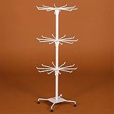 Jewelry display stand earrings jewelry storage box Tablette d'affichage étagère bijoux créatif trois couches rotative rotative téléphone portable pendentif cadre collier collier stockage de rack Earri