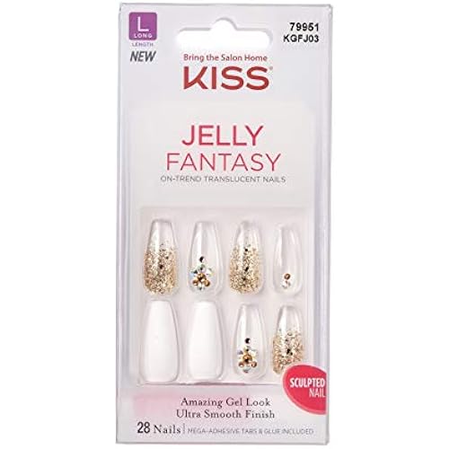 Jelly Fantasy Translucent Nails Amazing Gel Look Ultra Smooth Finish Sculpted Nail KGFJ03
