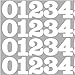 MotiveTech Continuous Number Stickers 0 of 800 for Easy Application in Office and Classroom, White