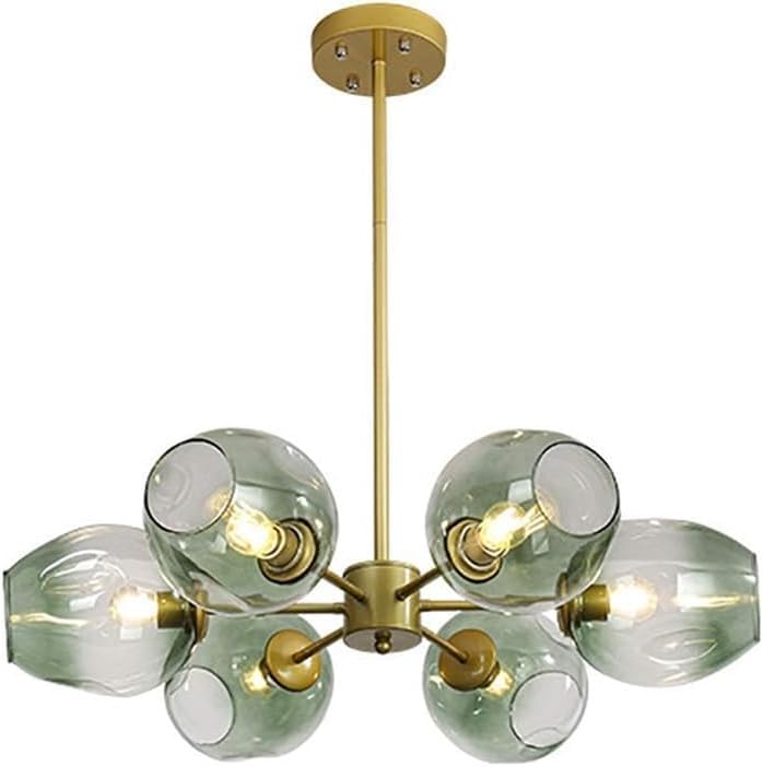 Chandelier Spoutnik en verre avec base E27 pour l'éclairage contemporain de la cuisine