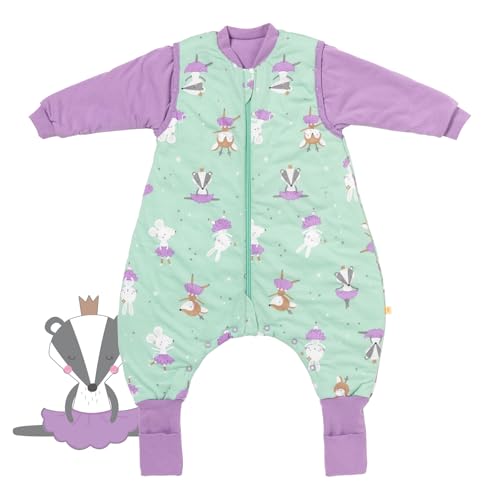 schlummersack Baby Schlafsack mit Füßen ganzjährig 2.5 Tog 50...