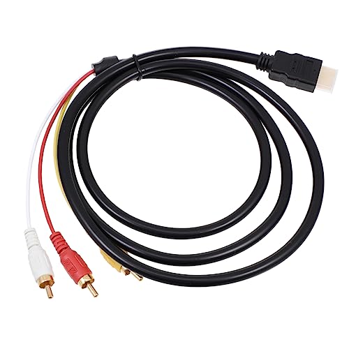 KICHOUSE Red Yellow White Difference Line High Definition Audio Video Line Adapter Cable