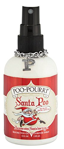 Santa Holly Scented Poo-pourri 4 Ounce Bottle "Spritz the Bowl and No One Will Know"