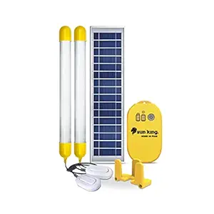 Sun King Home 40 Plus Solar Home Light with 2 Tube Lights with 5.5 W Solar Panel and Advanced Battery Control Unit