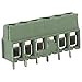 Altech MVE-156 , Conn, Term Blk, PCB, 6, 5 mm, Vert, 30-16 AWG, Green, 10/17.5 A, 300 V