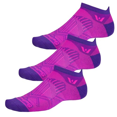 Image of Swiftwick- ASPIRE (3 Pairs) No-Show Running Socks, Cycling Socks, Compression Fit