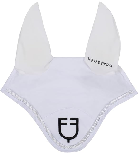 Cuffietta New Style in cotone con inserti in lycra e passamaneria sul bordo decorato con logo Equestro…