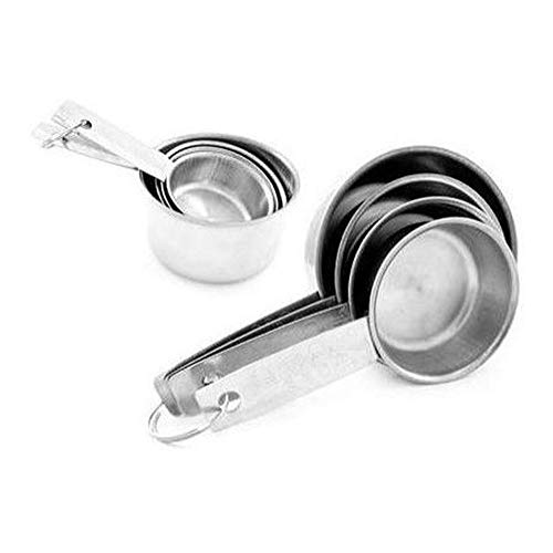 Conjunto Xícaras Medidoras Inox 4 pçs