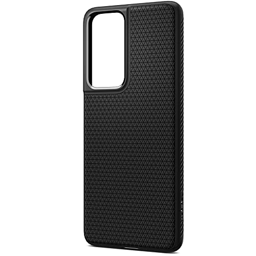 Spigen Liquid Air Hülle Kompatibel mit Samsung Galaxy S21 Ultra -Schwarz