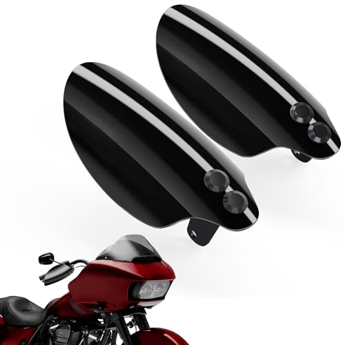 MZS Motorcycle Handguards Compatible with Road Glide 2021-2023 / Road King 2008-2016 / Low Rider ST 2022-2024, Touring Hand Guards Handlebar Wind Protector Deflectors Black