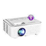 Mini Proyector Bluetooth, 7500 Lúmenes Proyector Portátil Bluetooth Full HD Soporte 1080P Video, Compatible con TV...