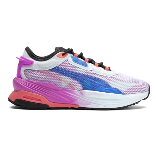 PUMA Kids Girls Extent Nitro Ultraviolet Lace Up Sneakers Shoes Casual - White