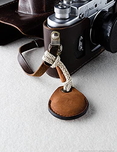 Leather Airtag Holder Case Keyfob Key Ring Classic Brown Vegetable Tanned Crazy Horse Leather Loop Handmade Bag Charm, Air Tag Cover, Pet, Bike, Luggage Gps Tracker, Vintage Keyring, Crazy Horse Craft #TOP1