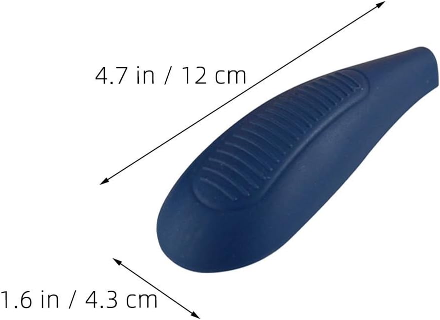 SECFOU 10 Pairs Blue Plastic Hanger Shoulder Padding for Clothes Protection Shoulder Expansion Design, Non-Slip Garment Support, for Clothes Displays and Laundries