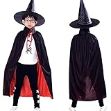 [CINECE] ハロウィン コスプレ子供 仮装 コスチューム 服 衣装 おもしろ 男の子 女の子 キッズ こども COS 仮装大会 パーティー (フリーサイズ, 吸血鬼/魔女 帽子+マント)
