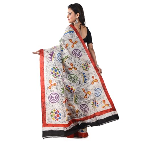 3stones pure silk saree in pure silk – image 2