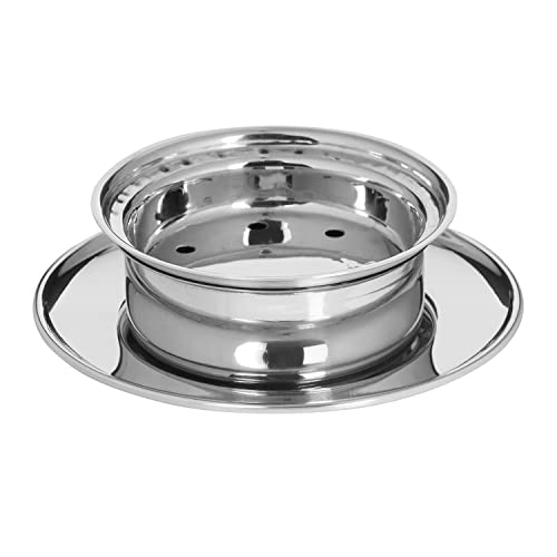 Zap Impex Stainless Steel Butter Dish with Lid Round Shape, Silver - Image 3