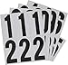 Hillman 843445 Reflective Adhesive Mailbox Number Pack, 3