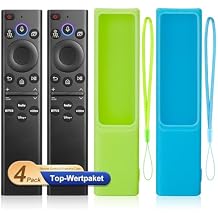 Replacement Voice for Samsung Smart TV Remote Control BN59-01385A with Silicone Cover for Samsung Remote Protective Case 4 Pack