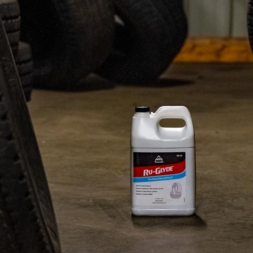 Image of Ru-Glyde Tire Mounting Lubricant by AGS - 1 Gallon | Tire Bead Seating Lube & Rubber Rejuvenator | Prevents Rim Rust | No-Mix, Ready-to-Use Formula for Tire Changers, Auto Shops & DIY Tire Install | Tire Bead Seating Lube & Rubber Rejuvenator, Prevents Rim Rust for Tire Changers, Auto Shops & DIY Tire Install