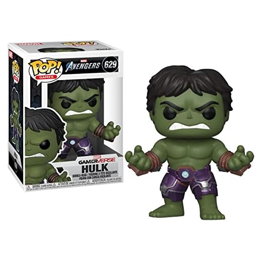 Funko - Pop! Marvel: Avengers Game - Hulk Figurina, Stark Tech Suit, Multicolor (47759)
