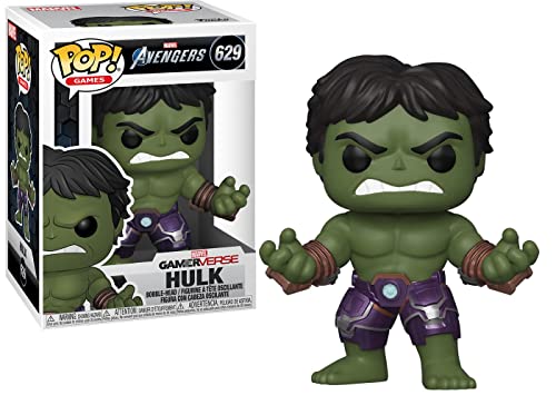 Funko Pop! Marvel: Marvel Avengers Game-Hulk - (Stark Tech Suit) - Figura de Vinilo Coleccionable - Idea de Regalo- Mercancia Oficial - Juguetes para Niños y Adultos - Video Games Fans