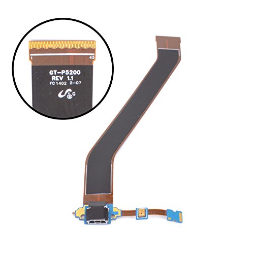 Puerto de carga para Samsung Galaxy Tab 3 P5200 P5210 Rev 1.1 Flex Charging Connector Flex Cable con...