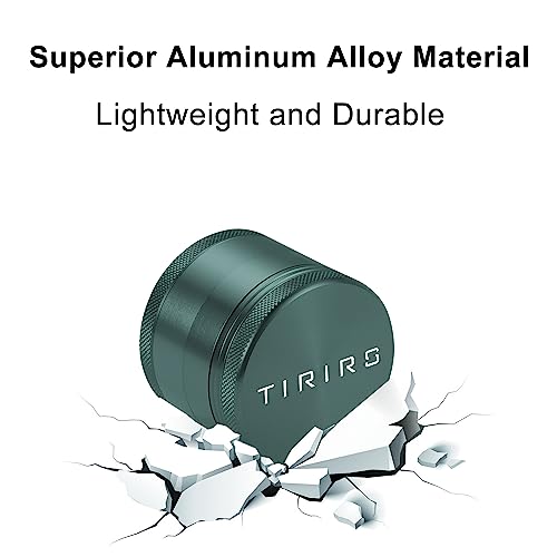 TIRIRS Aluminium Grinder 2 Inch Green. - Thumbnail 4